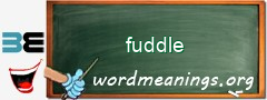 WordMeaning blackboard for fuddle